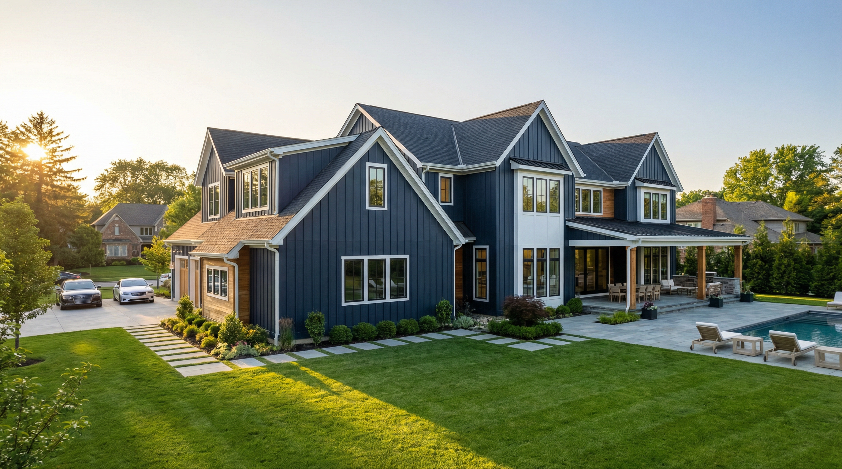 Beautifully maintained home exterior